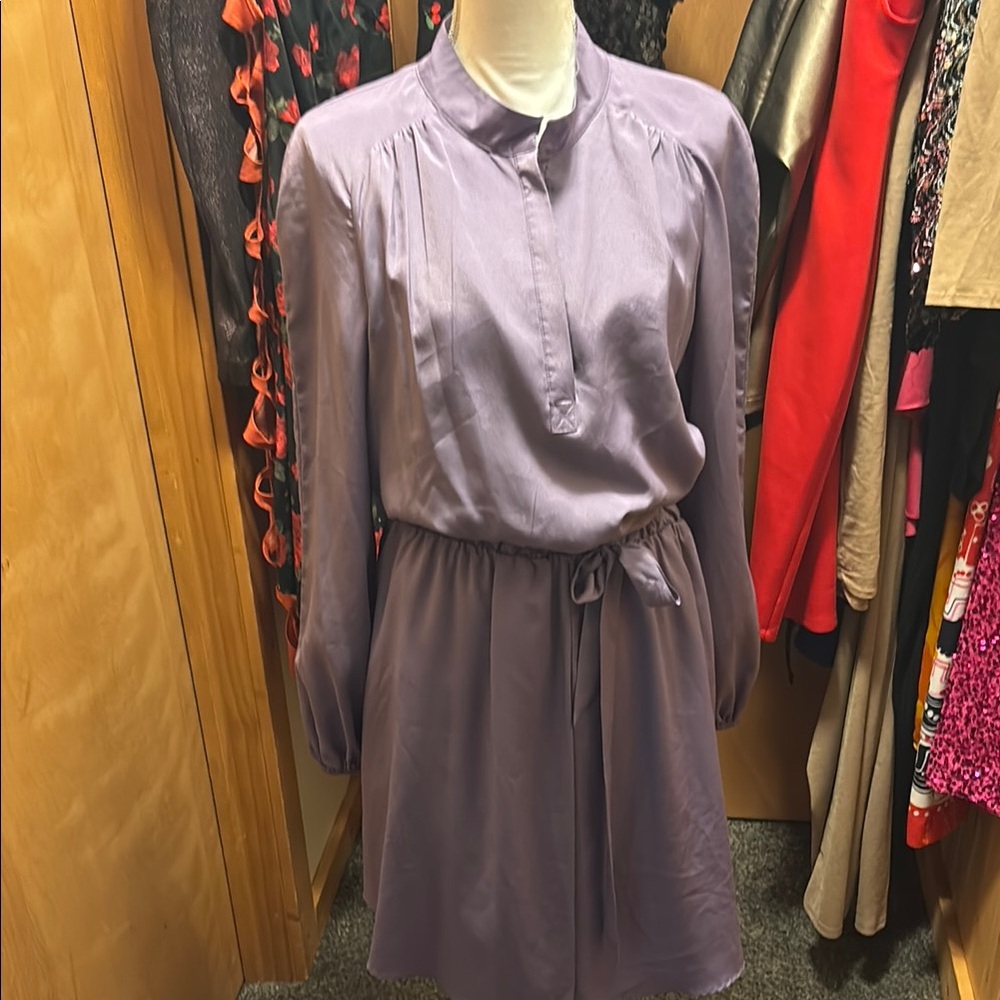 Vince Camuto Lavender Long Sleeve Dress